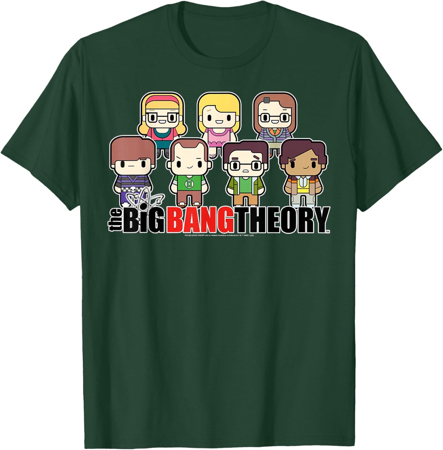 The Big Bang Theory Chibi Group Shot T-Shirt - T-Shirt | Forest