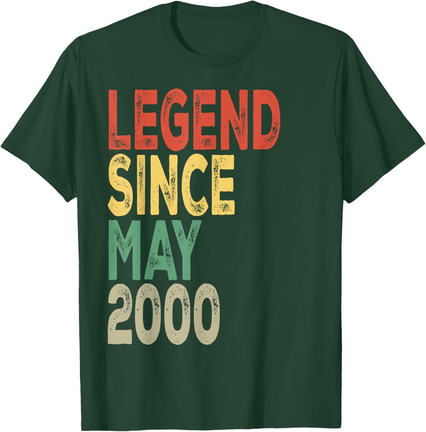 Legend Since May 2000 Birthday T-Shirt - T-Shirt | Forest