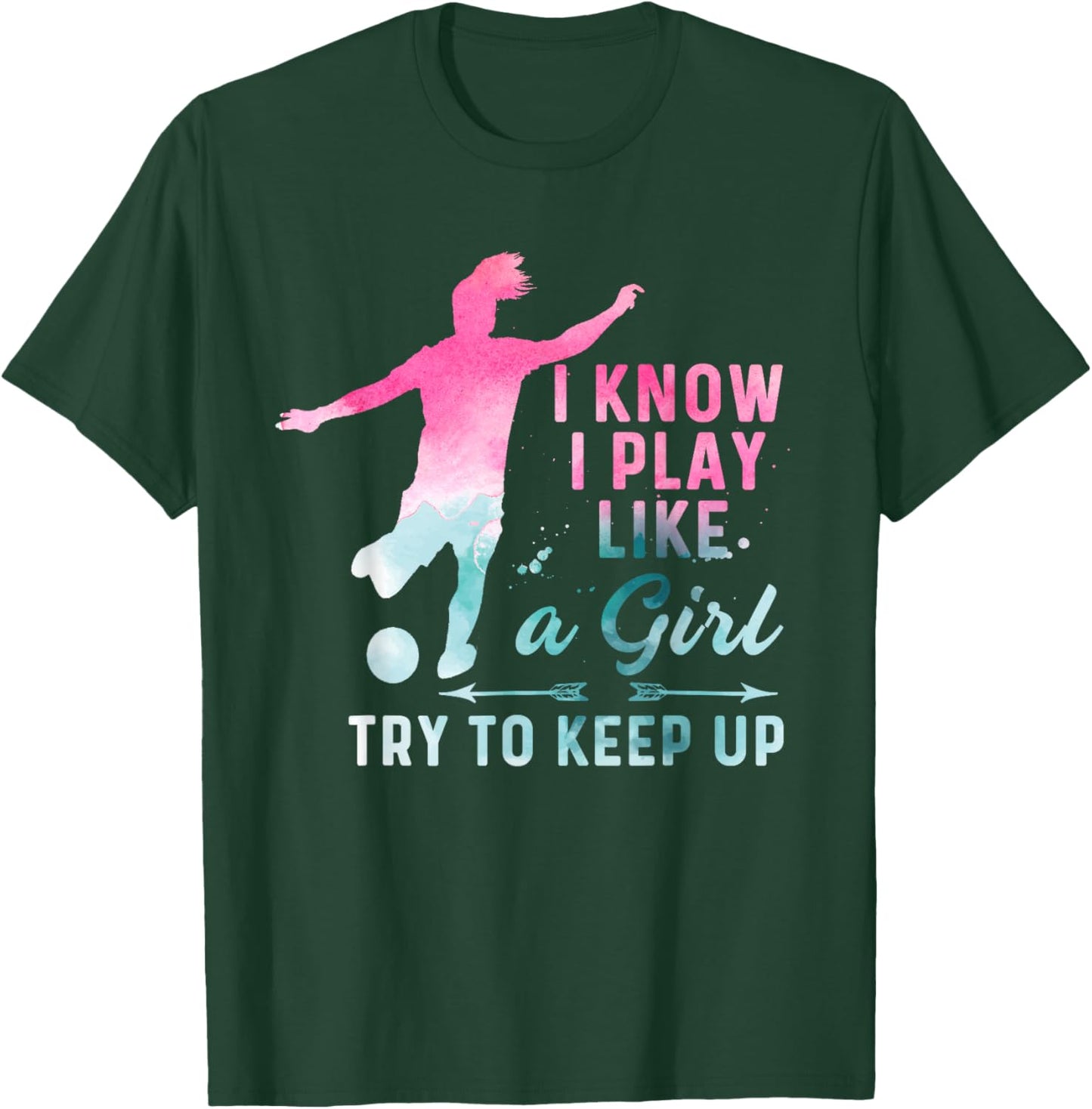 Girl Soccer Player Gifts Team Cleats Mom Goalie Captain T-Shirt - T-Shirt | Forest