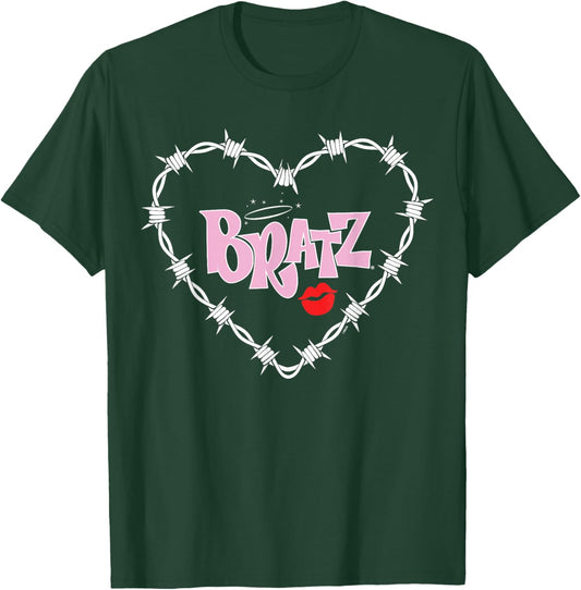 Bratz - Barbed Wire Heart Logo T-Shirt - T-Shirt | Forest