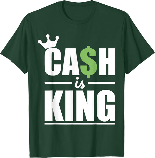 Vintage Cash is King T-Shirt - T-Shirt | Forest