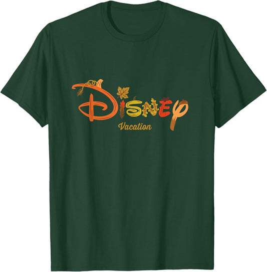 Disney Autumn Fill Logo Fall Trip Vacation T-Shirt - T-Shirt | Forest