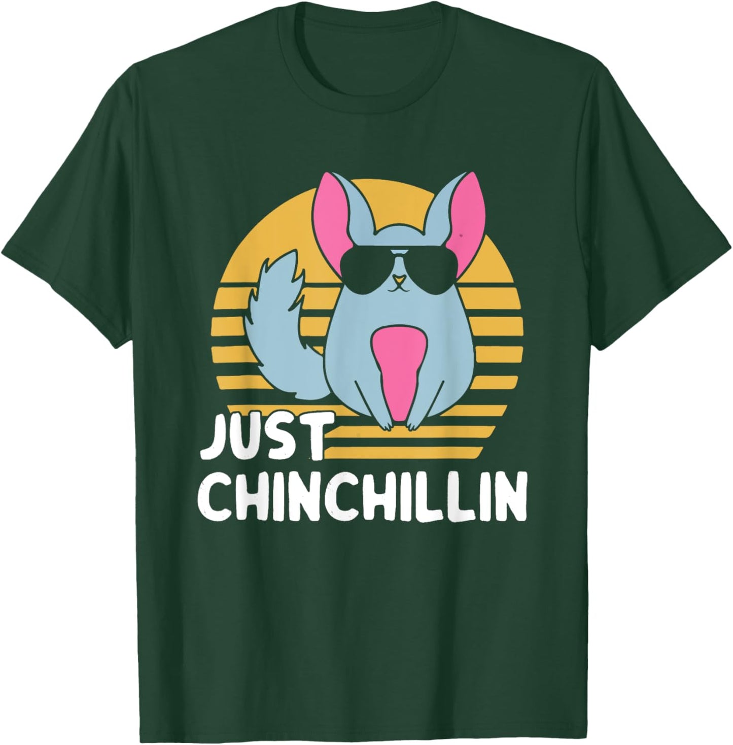 Just Chinchillin Pet Lover Animal Vintage T-Shirt - T-Shirt | Forest