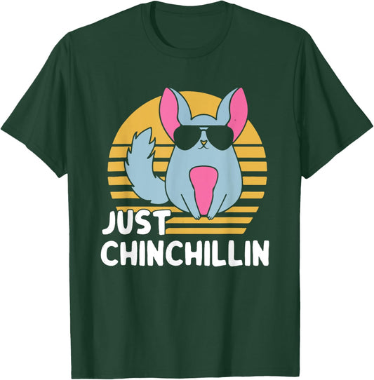 Just Chinchillin Pet Lover Animal Vintage T-Shirt - T-Shirt | Forest
