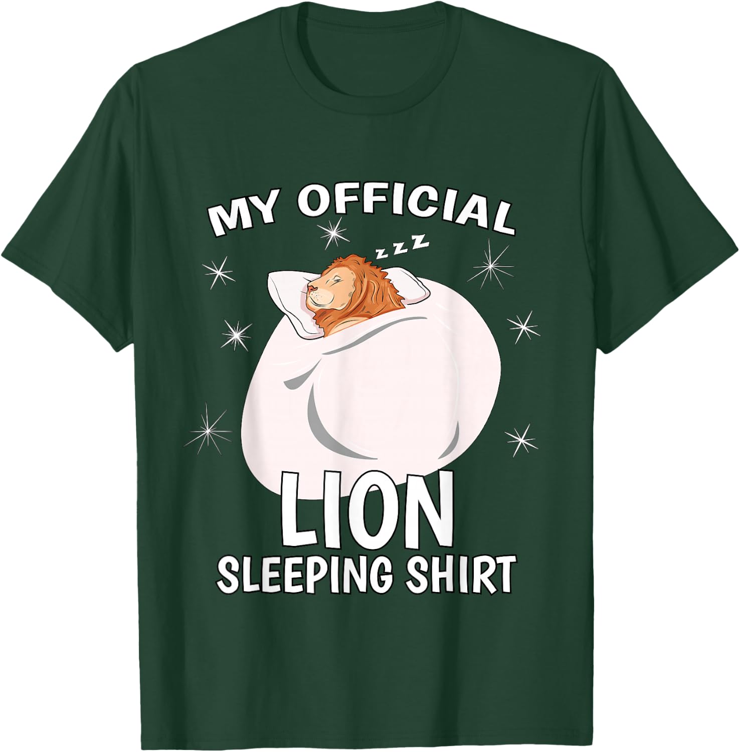 My Official Sleeping Shirt PJ Pajama Top Lion T-Shirt - T-Shirt | Forest