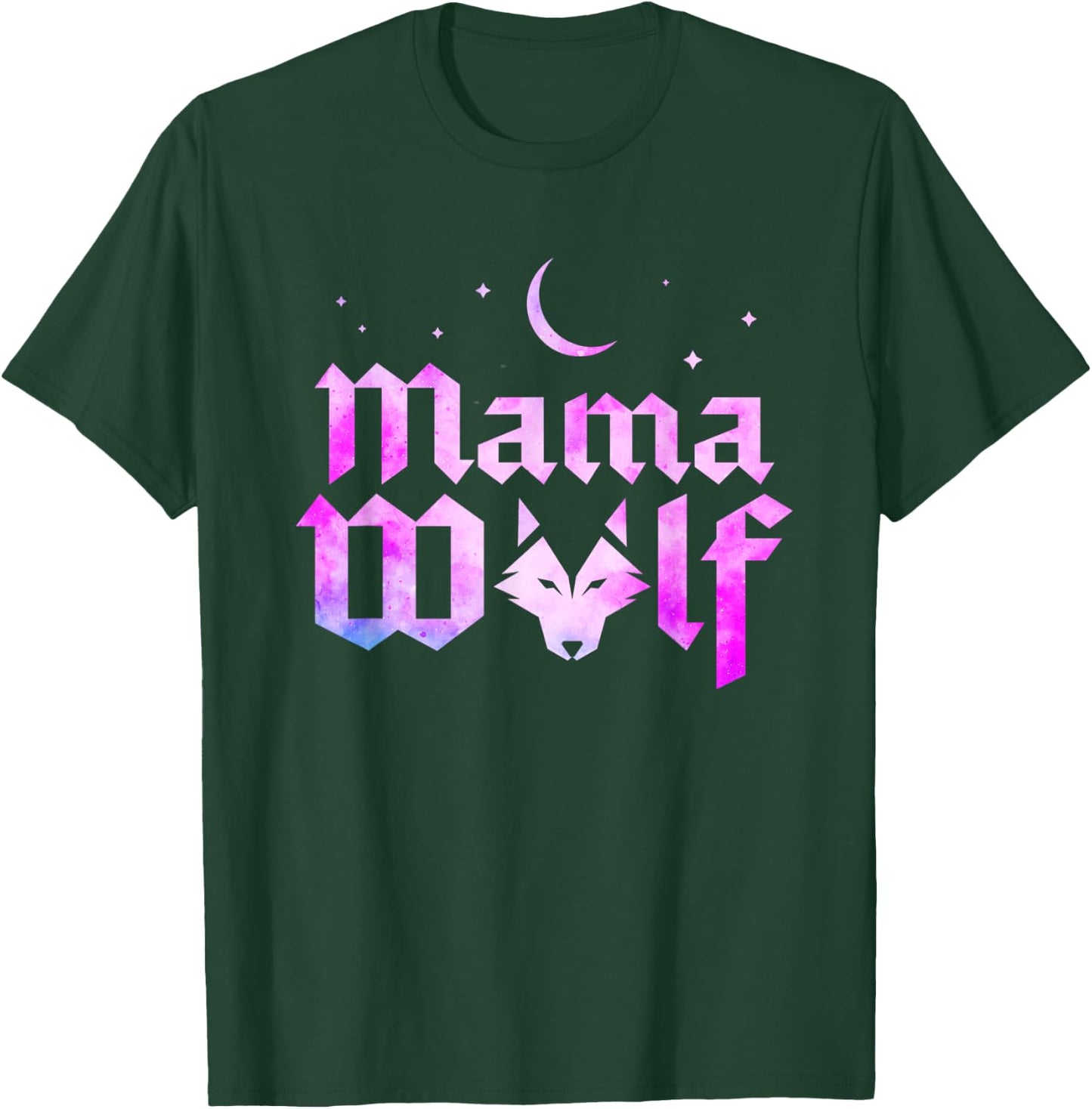 Mama Wolf Wolves Wild Lover Mom Mother Women Mothers Day T-Shirt - T-Shirt | Forest