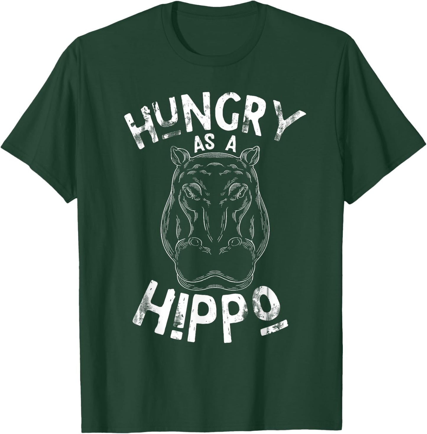 Hungry As A Hippo T-Shirt - T-Shirt | Forest