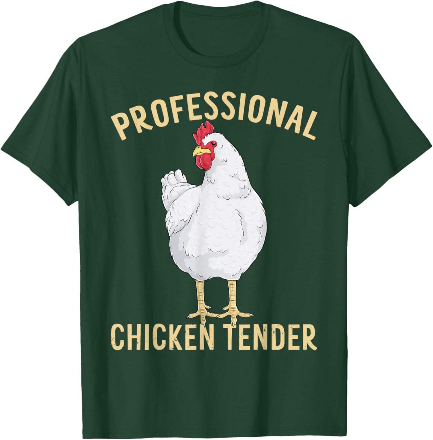Professional Chicken Tender Funny Poultry Farm Animal Hen T-Shirt - T-Shirt | Forest