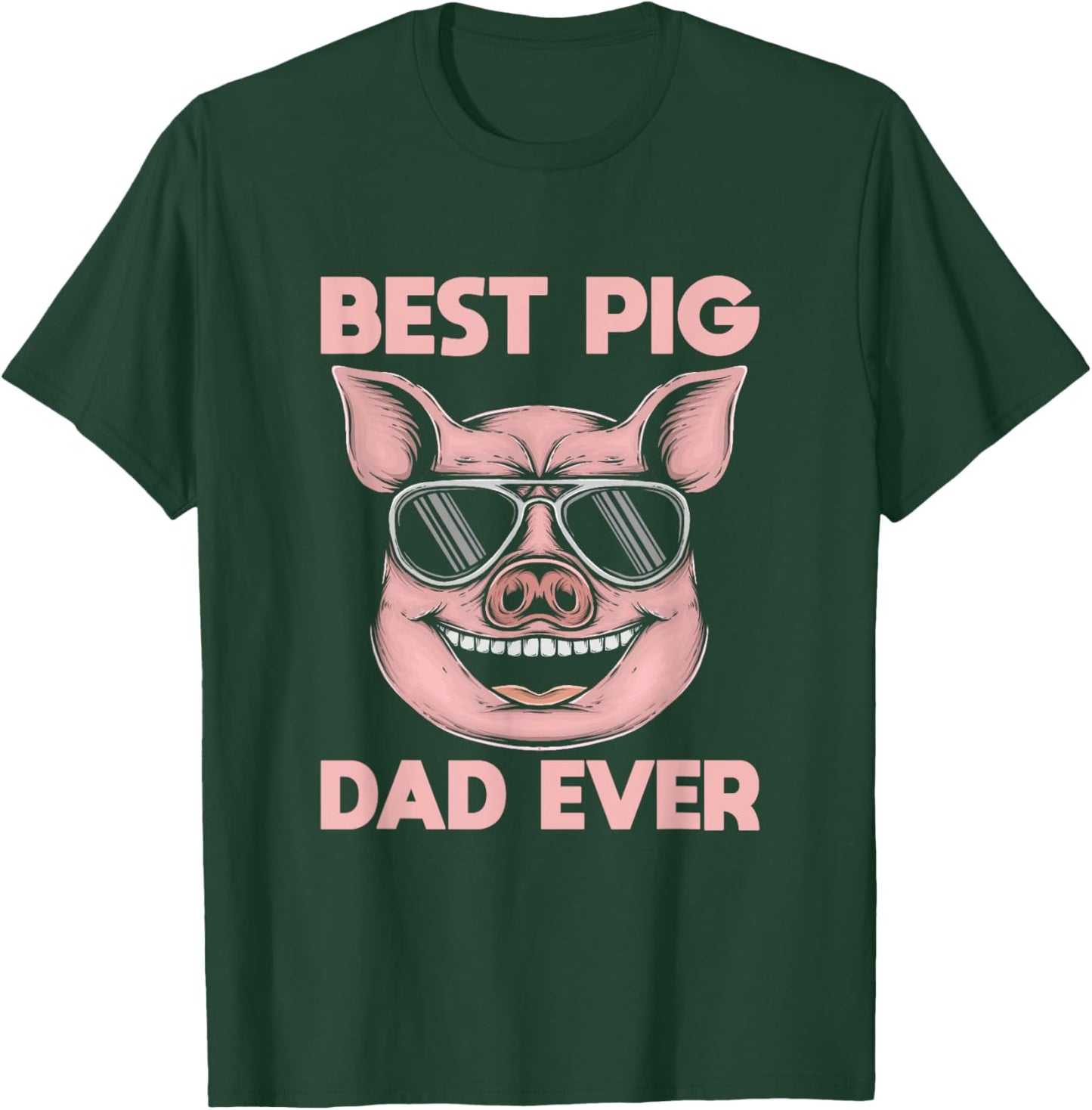 Best Pig Dad Ever Pig T-Shirt - T-Shirt | Forest