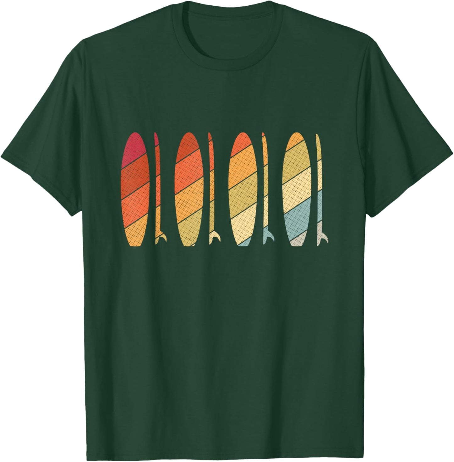 Vintage Surfboard Surfing Surfer Surfboard T-Shirt - T-Shirt | Forest