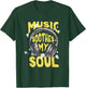 Music Soothes My Soul distressed Headphone headset Groove T-Shirt - T-Shirt | Forest