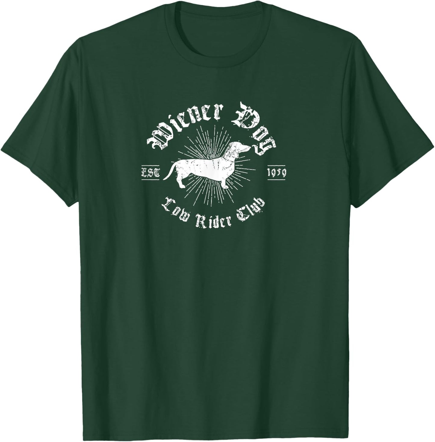 Funny Wiener Dog Gift Dachshund Owners Men Women T-Shirt - T-Shirt | Forest
