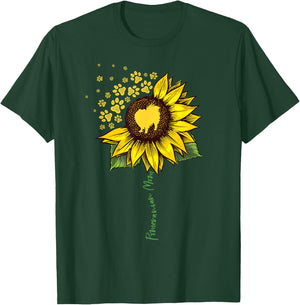 Pomeranian Mom Sunflower Pomeranian Gifts Dog Mom Mama T-Shirt - T-Shirt | Forest
