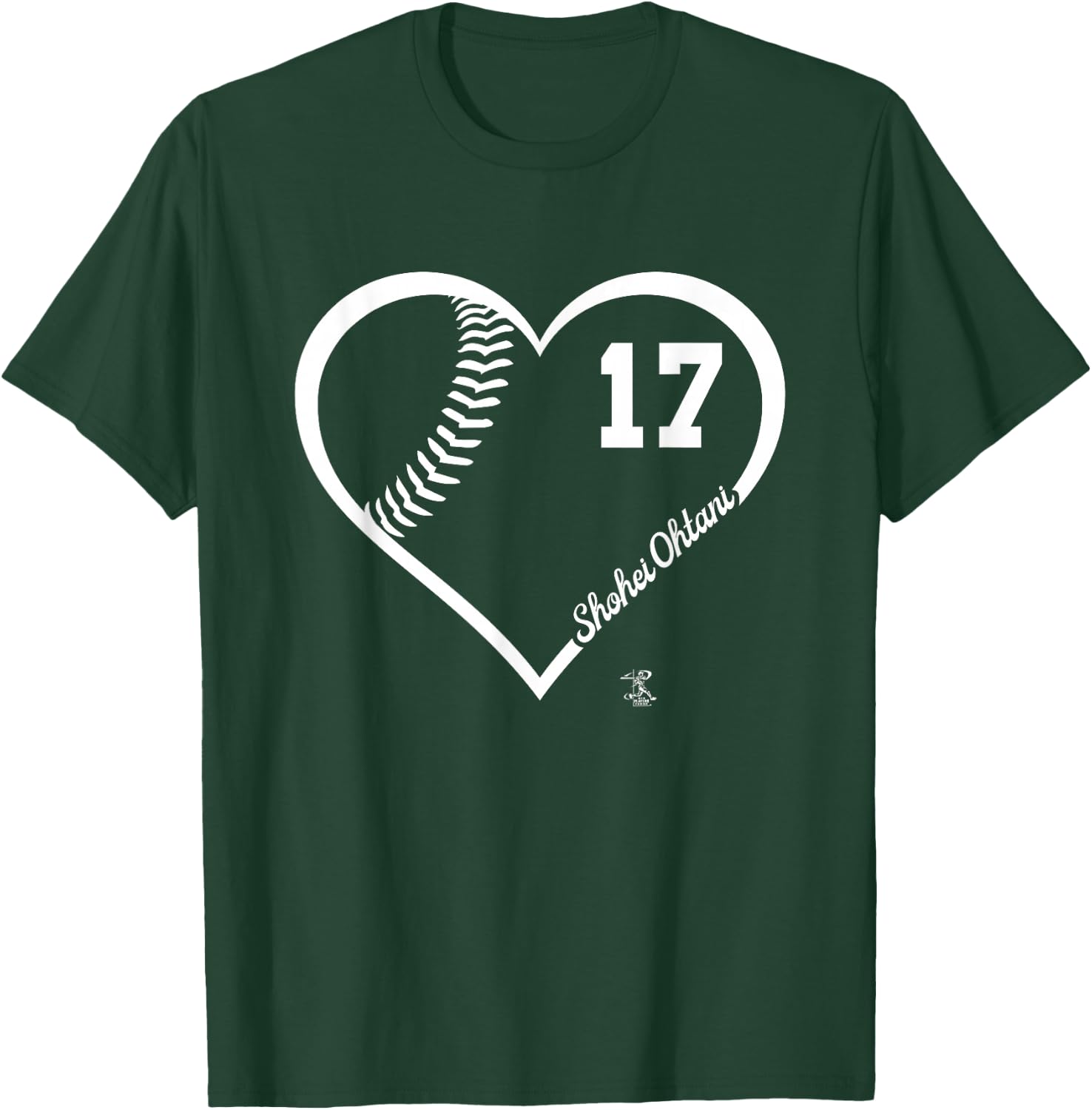 Shohei Ohtani Player Heart Number Gameday T-Shirt - T-Shirt | Forest
