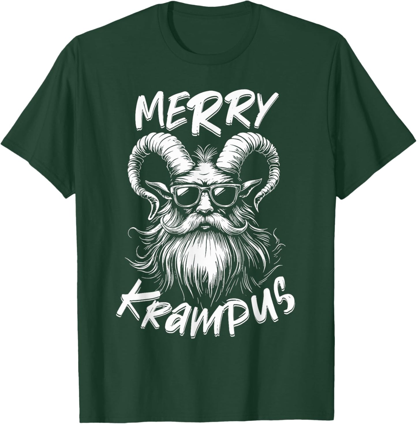 Merry Krampus Mythical Kids Christmas Horror T-Shirt - T-Shirt | Forest