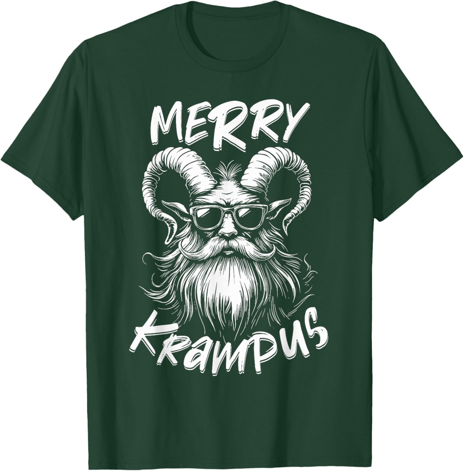 Merry Krampus Mythical Kids Christmas Horror T-Shirt - T-Shirt | Forest