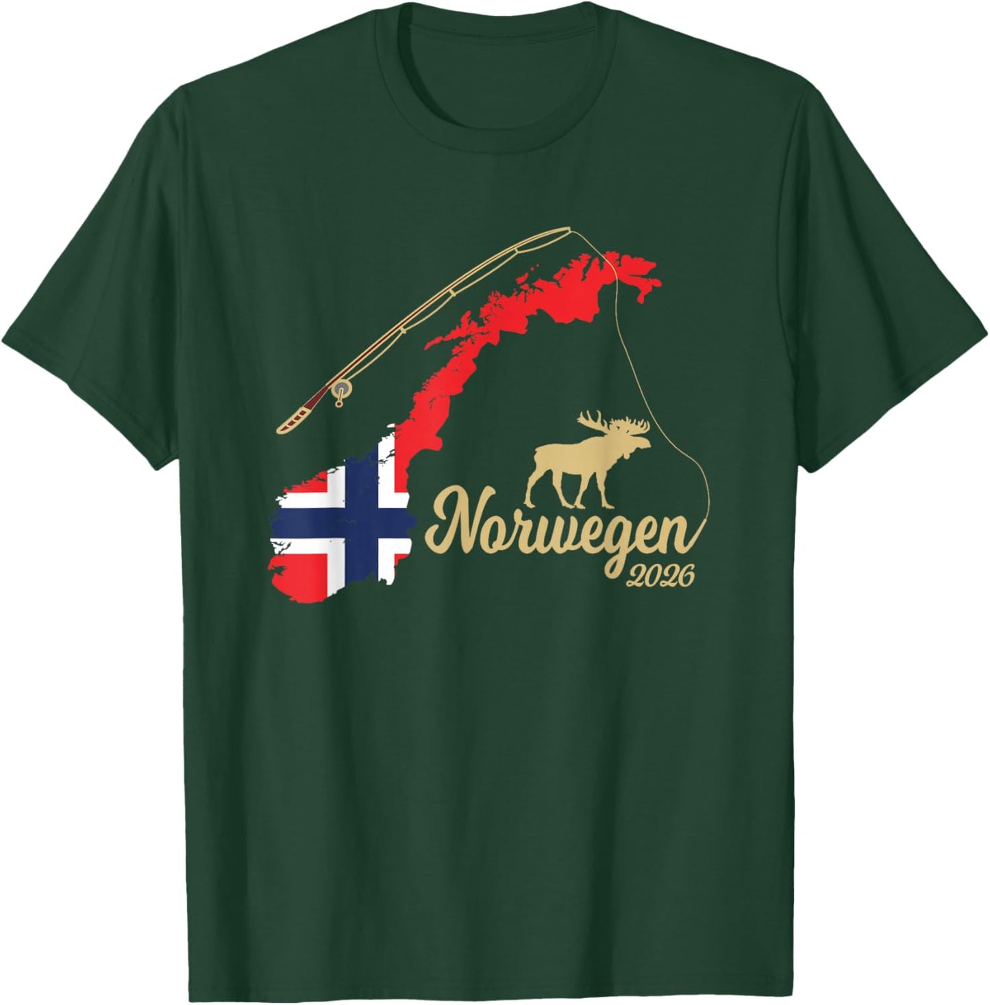 Norwegen 2026 Wildnis & Abenteuer T-Shirt - T-Shirt | Forest