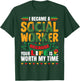 Social Work Appreciation Black Social Worker T-Shirt - T-Shirt | Forest