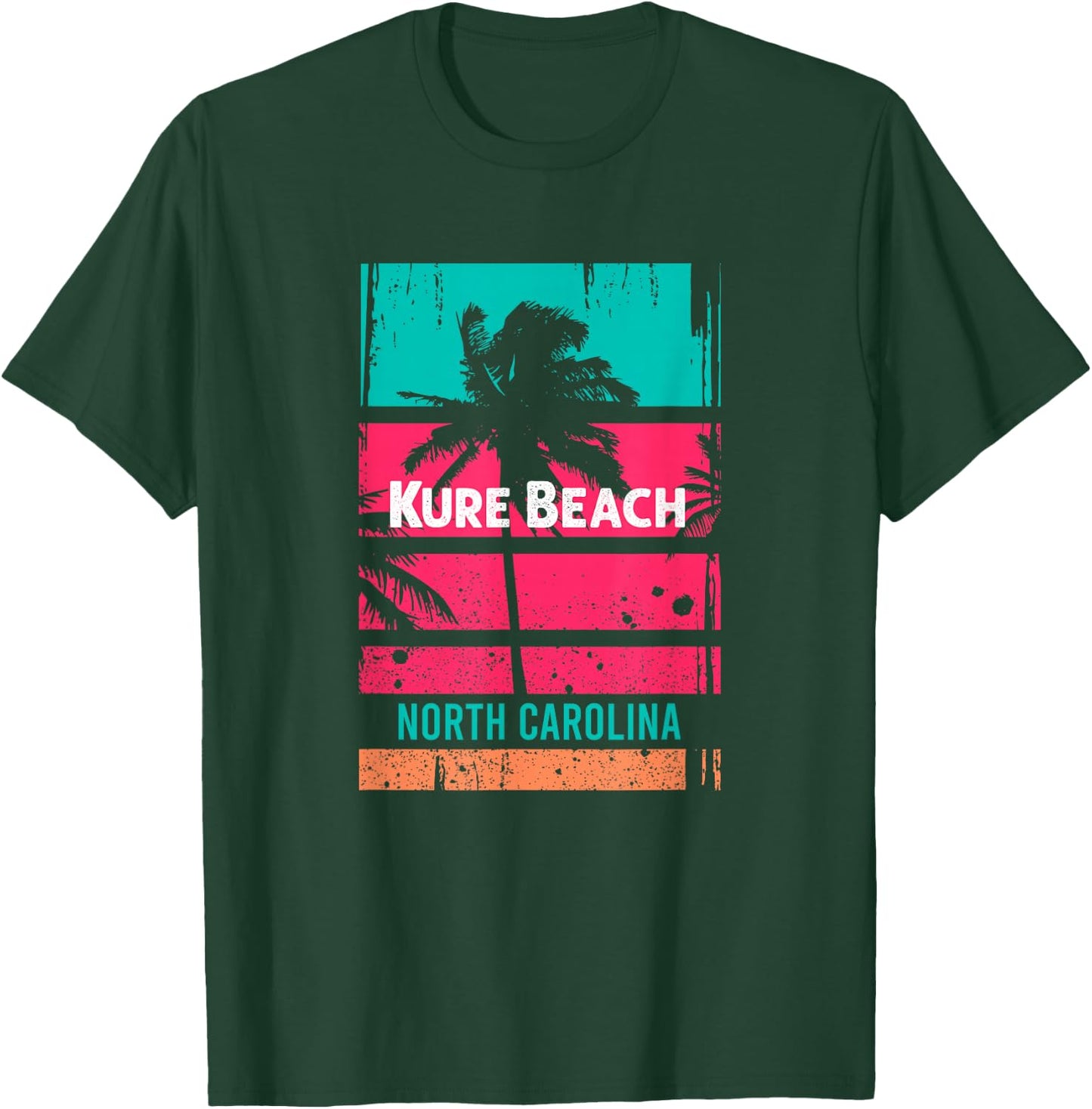 Kure Beach Souvenir - North Carolina Reminder Women Kids T-Shirt - T-Shirt | Forest