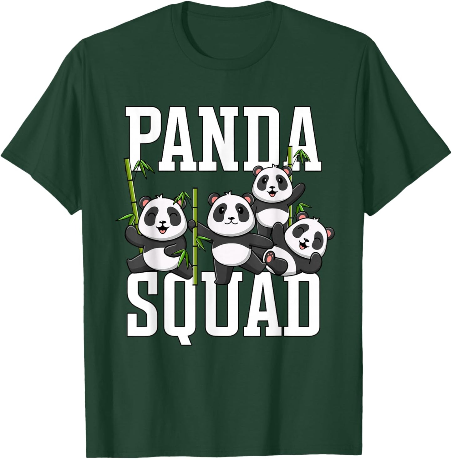 Cute Panda Family Graphic Panda Squad T-Shirt - T-Shirt | Forest
