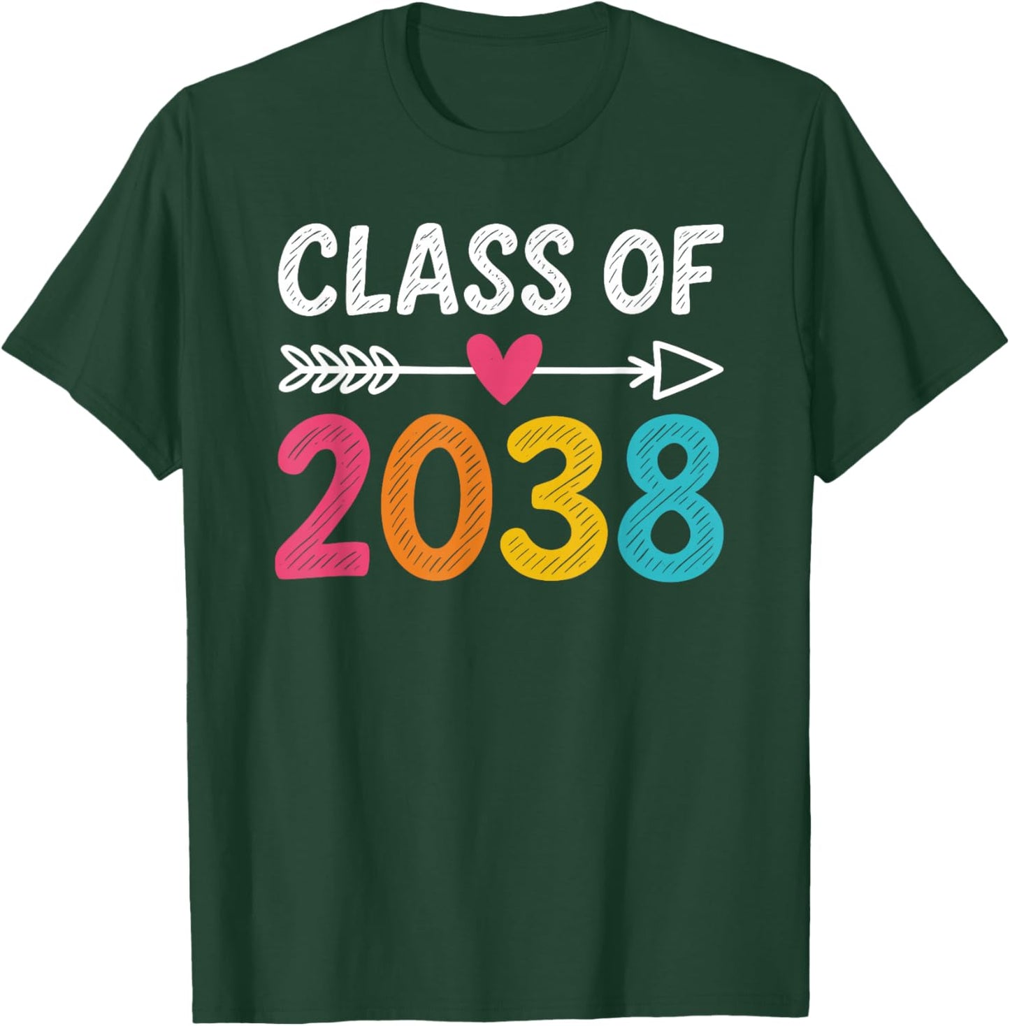 Class Of 2038 Kindergarten T-Shirt - T-Shirt | Forest