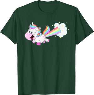 Farting Unicorn T shirt Funny Rainbow Farts T-Shirt - T-Shirt | Forest