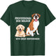 Professional Dog Walker With Great Rufferences Pet Sitter T-Shirt - T-Shirt | Forest