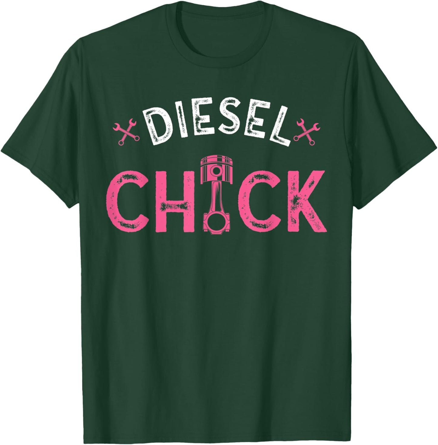 Diesel Chick Funny Truck Mechanic Women's T-Shirt - T-Shirt | Forest