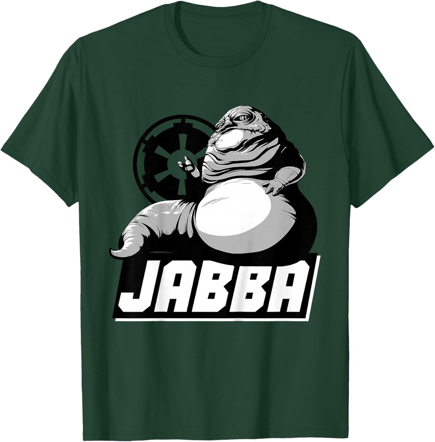 Kids Star Wars Jabba The Hutt Black And White Graphic T-Shirt - T-Shirt | Forest