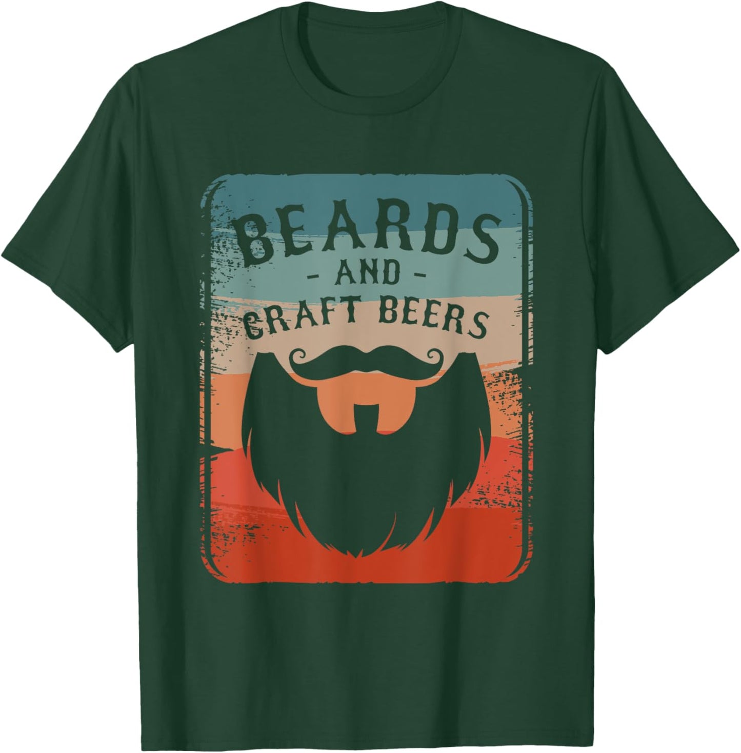 Beards And Craft Beers Homebrewing Brewing Beer Brewer T-Shirt - T-Shirt | Forest