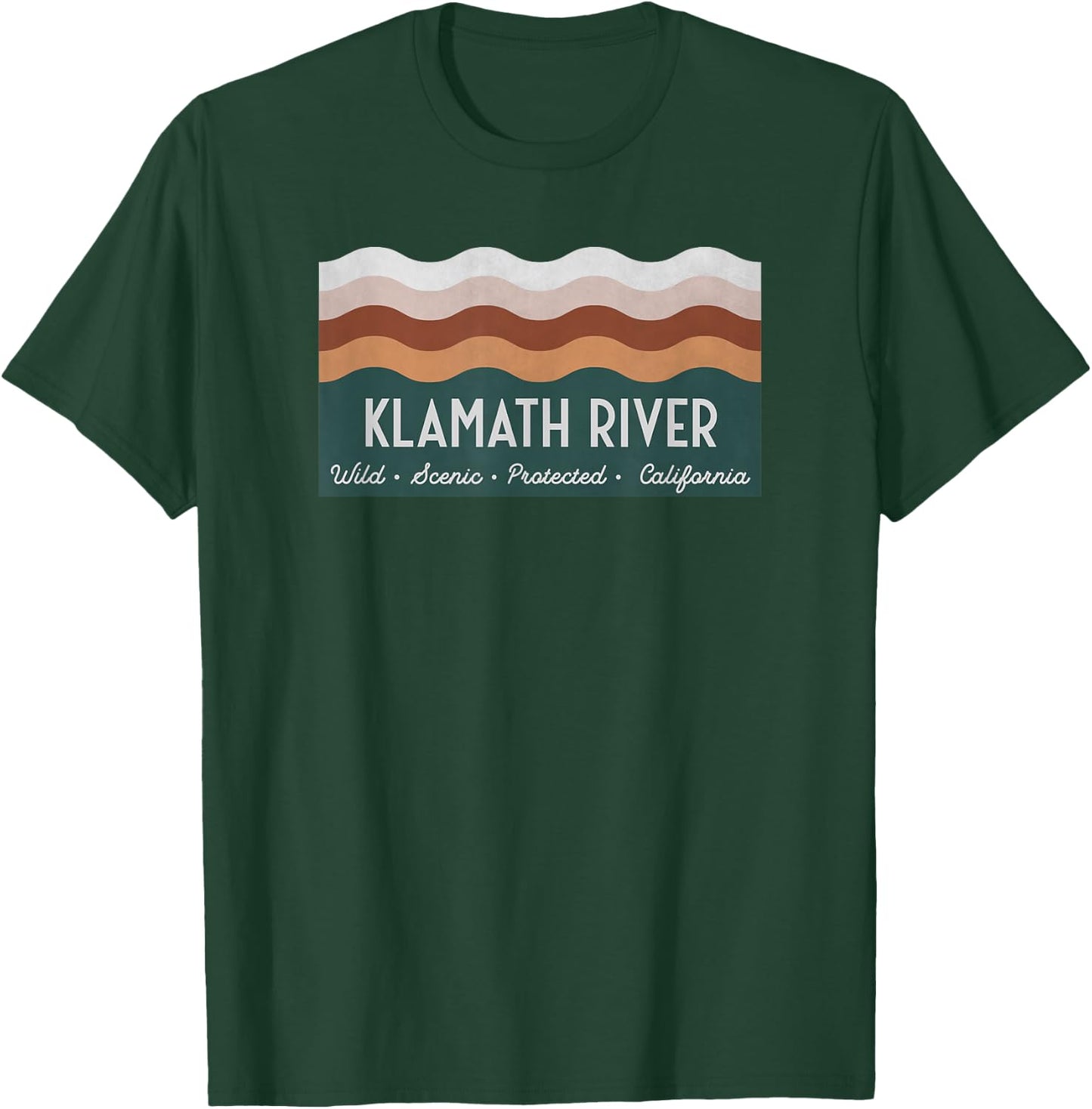 Wild Scenic Protected California - Klamath River T-Shirt - T-Shirt | Forest