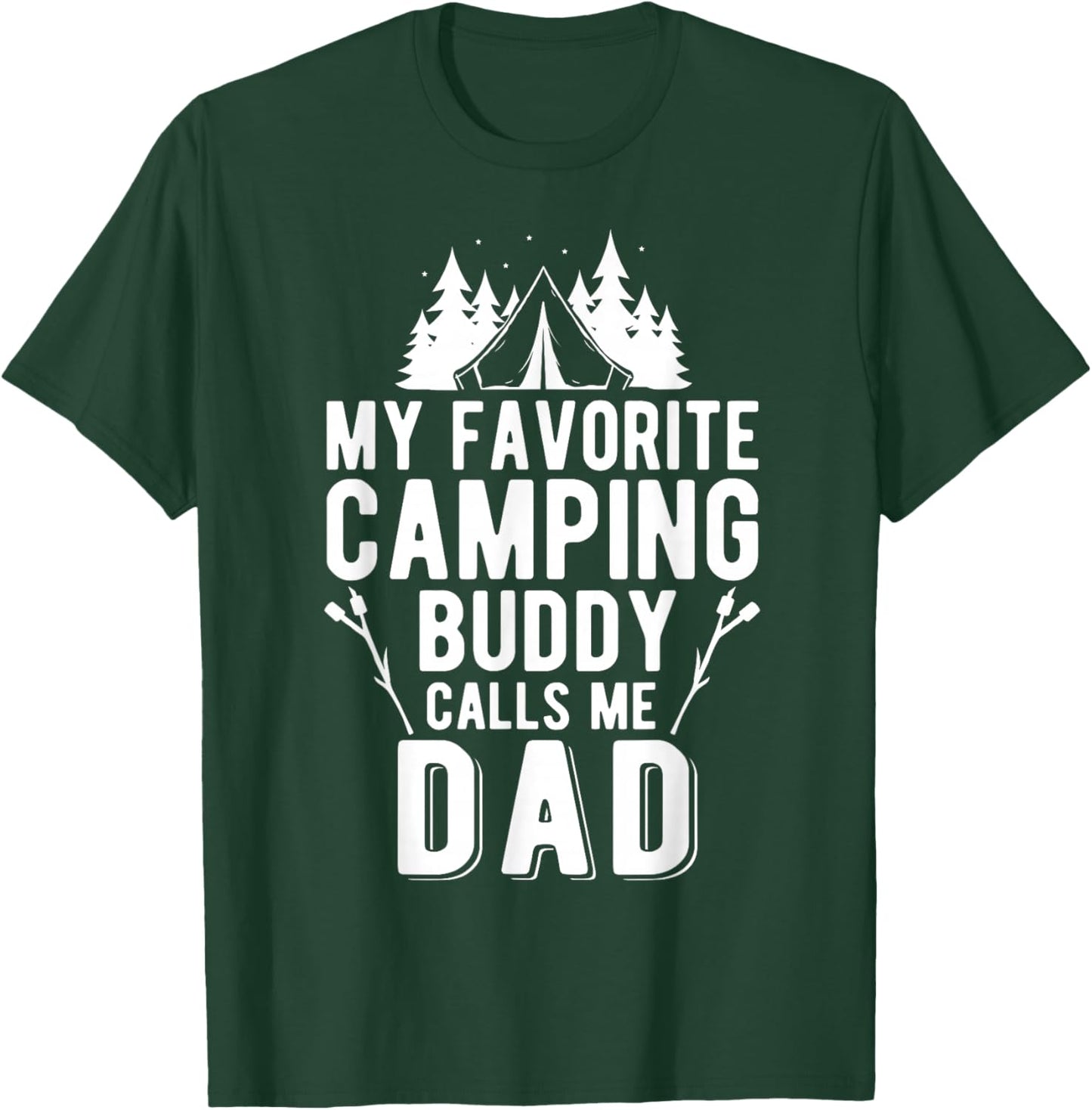 My Favorite Camping Buddy Dad and Son Camping Buddies T-Shirt - T-Shirt | Forest