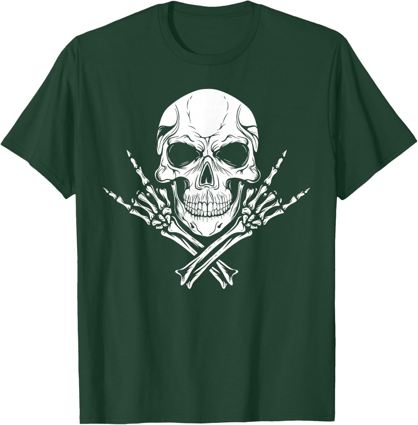 Mano Cornuta - Cool Skull T-Shirt - T-Shirt | Forest