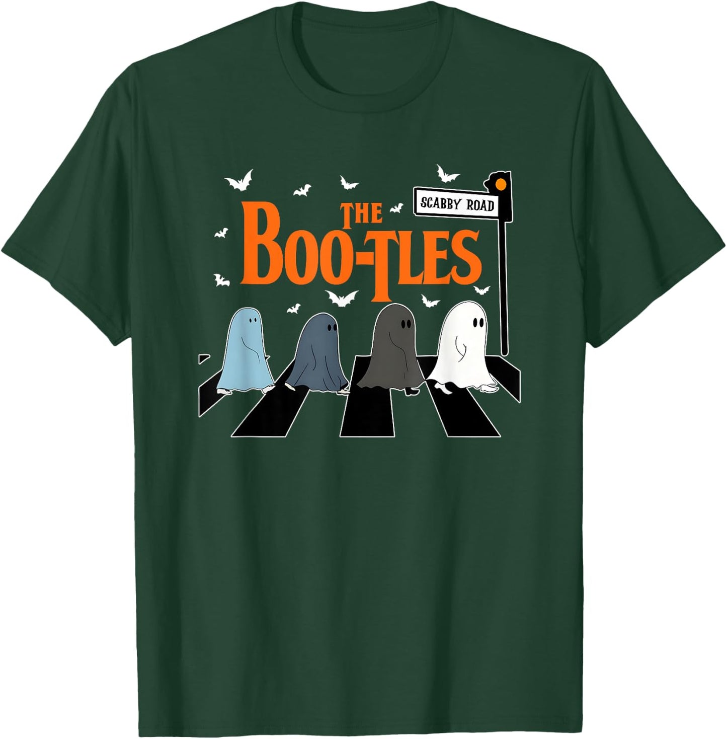 The Boo-tles, Funny Boo Halloween, Ghost Witchy Halloween T-Shirt - T-Shirt | Forest