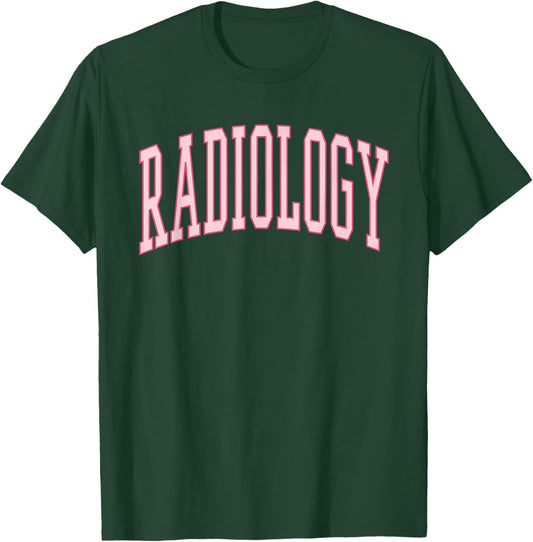 Radiology Cute Pink Preppy Nurse CT MRI Rad Tech T-Shirt - T-Shirt | Forest