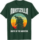 Auntzilla Aunt Of The Monsters Retro Vintage Sunset T-Shirt - T-Shirt | Forest