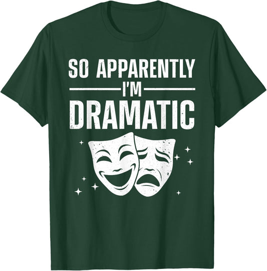 Cool Theater Art Women Musical Theater Drama Actor Small T-Shirt - T-Shirt | Forest