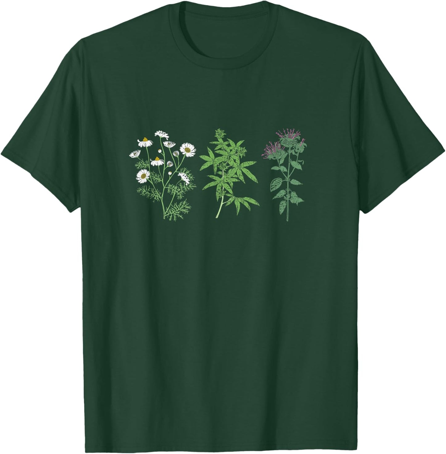 Vintage Botanical Beautiful Flower Lover Pun Gardener T-Shirt - T-Shirt | Forest