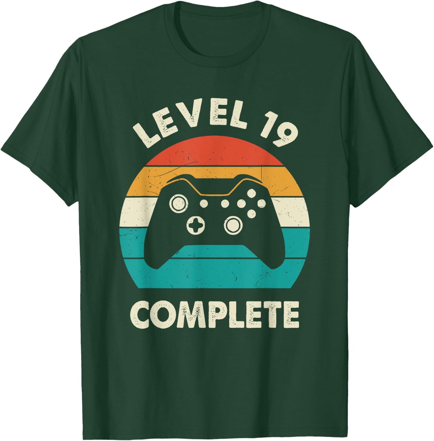 Level 19 Complete 19th Wedding Anniversary Her Funny T-Shirt - T-Shirt | Forest
