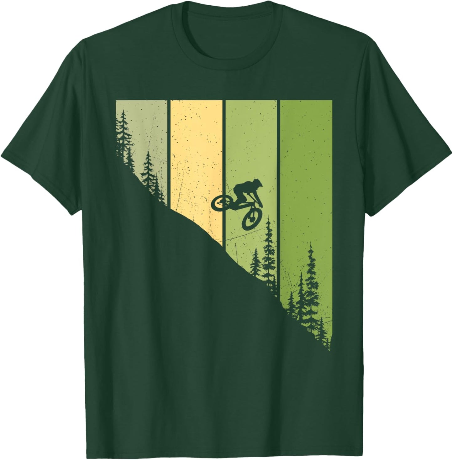 Downhill Rider MTB - Mountain Biking Bike Biker Riding T-Shirt - T-Shirt | Forest