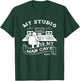 My Studio Is My Man Cave DJ Beat Maker Music Producer Men T-Shirt - T-Shirt | Forest