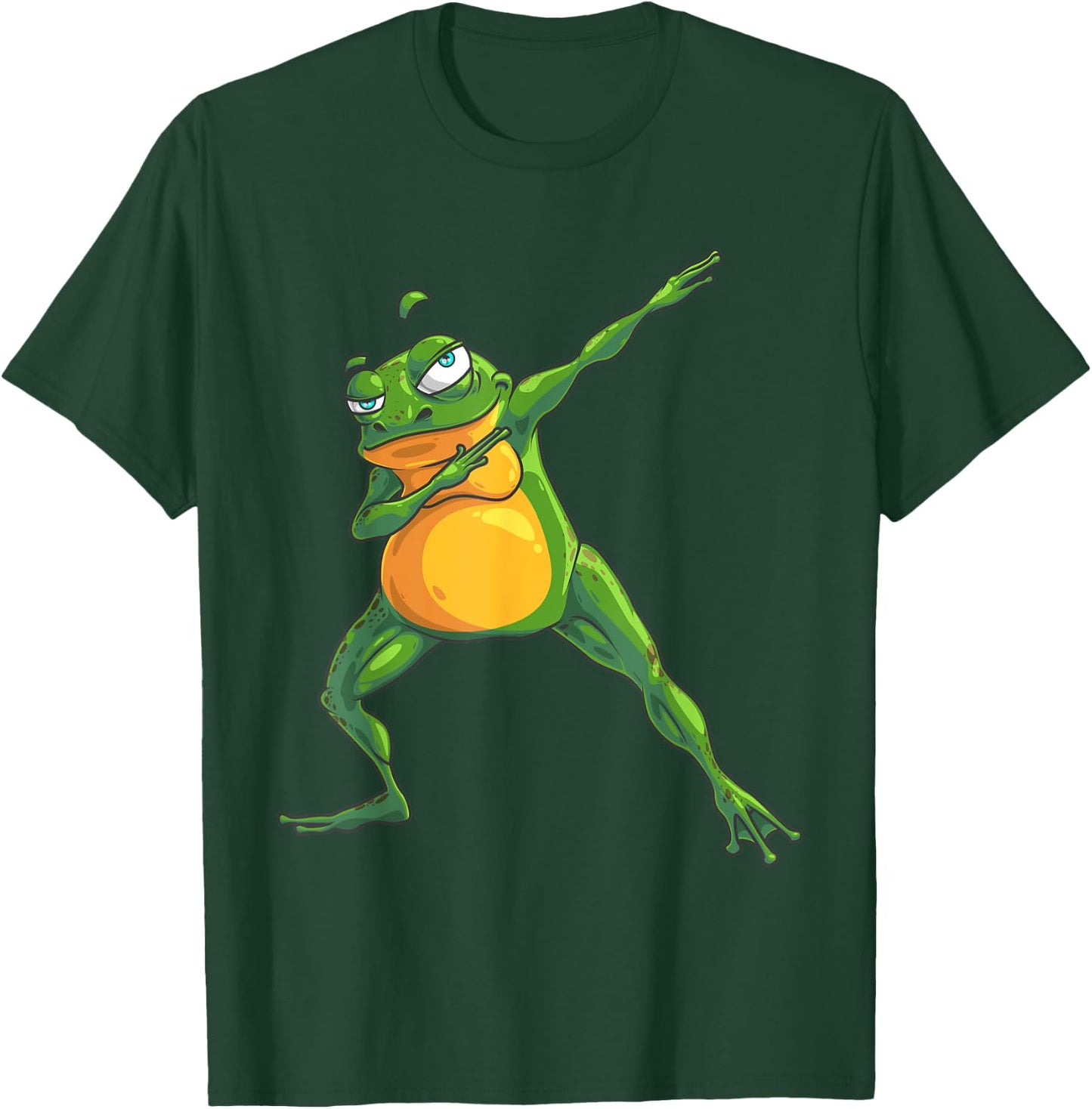 Cool Dabbing Frog | Funny Hip-hop Tadpole Dancing Lover Gift T-Shirt - T-Shirt | Forest