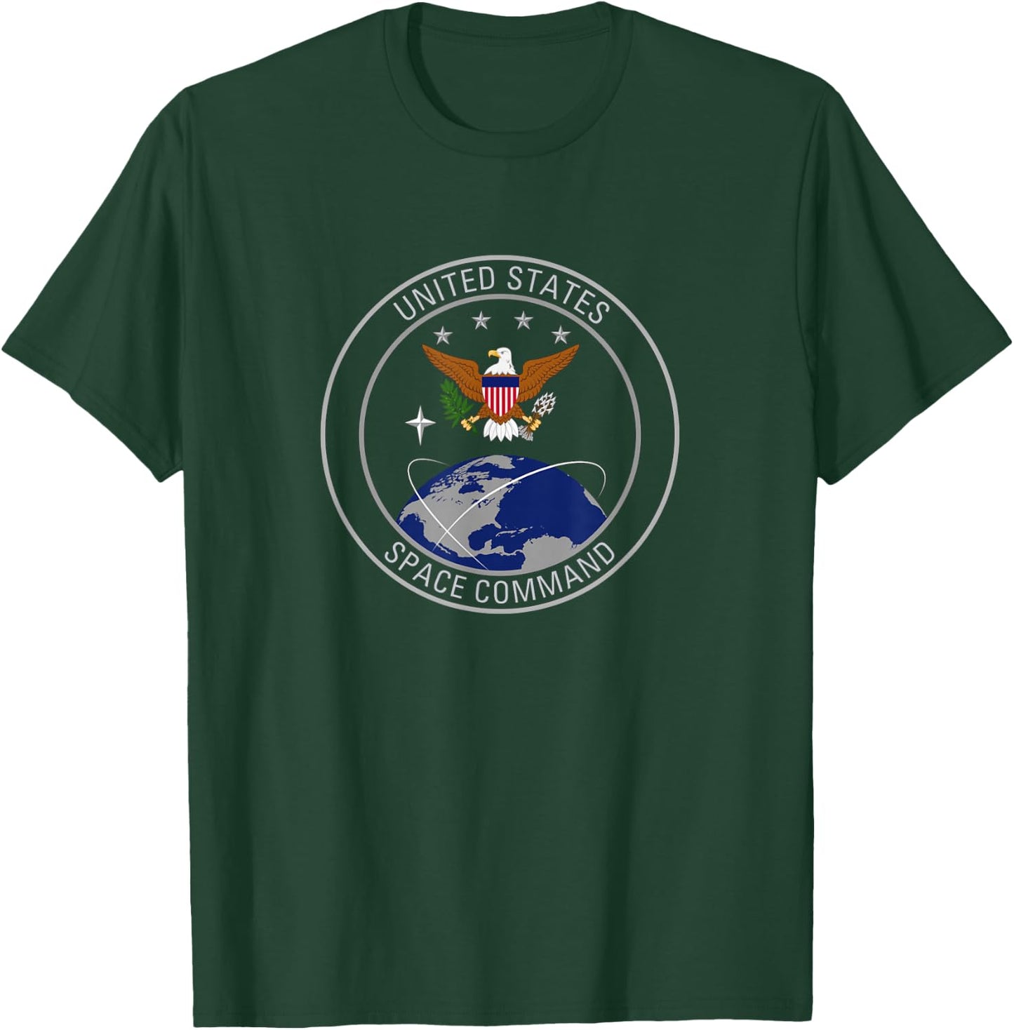 United States Space Command Logo US Army Armed Forces Gift T-Shirt - T-Shirt | Forest