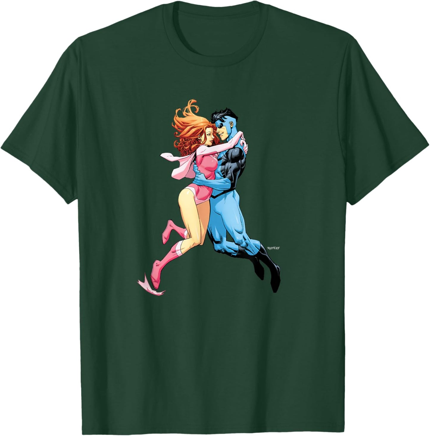 INVINCIBLE -Adults Black Cartoon , Small T-Shirt - T-Shirt | Forest