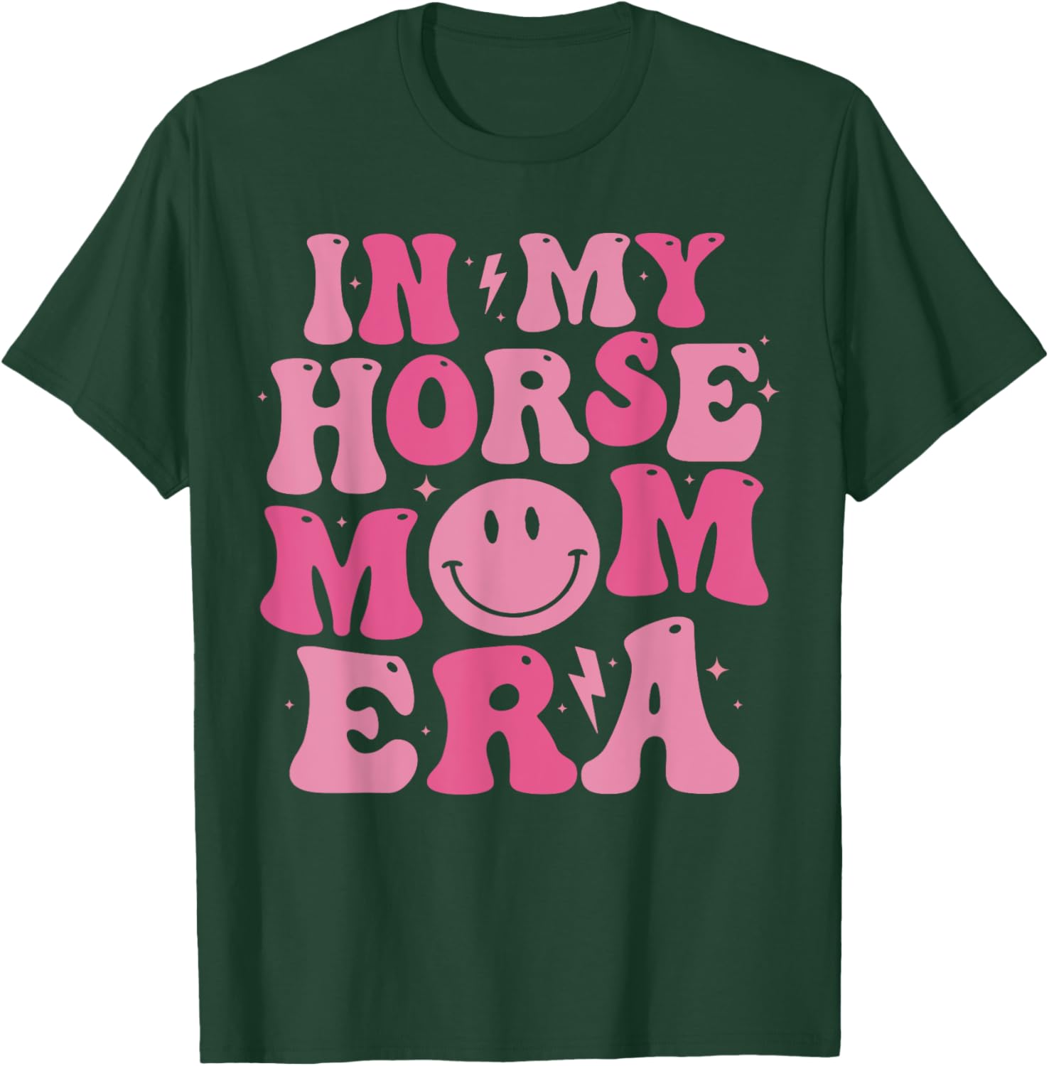 In my horse mom era horse show mom horse riding equestrian T-Shirt - T-Shirt | Forest