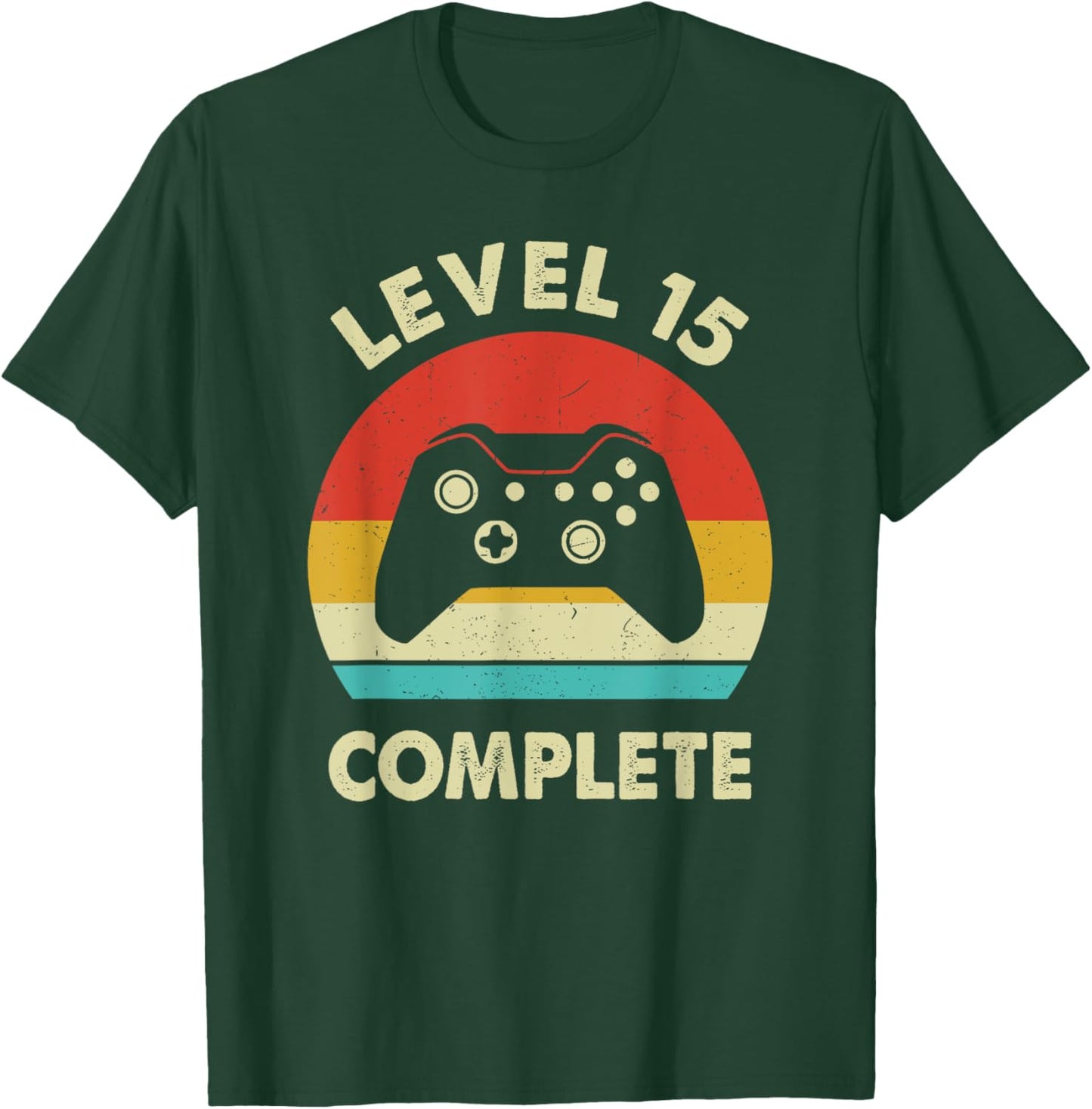 Level 15 Complete - 15th Wedding Anniversary For Couples T-Shirt - T-Shirt | Forest