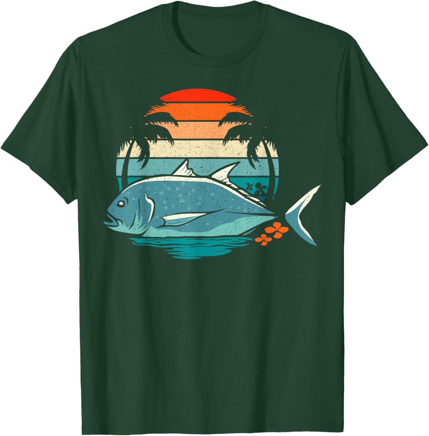 Ulua Fishing Native Hawaiian Design for a Ulua fisherman T-Shirt - T-Shirt | Forest