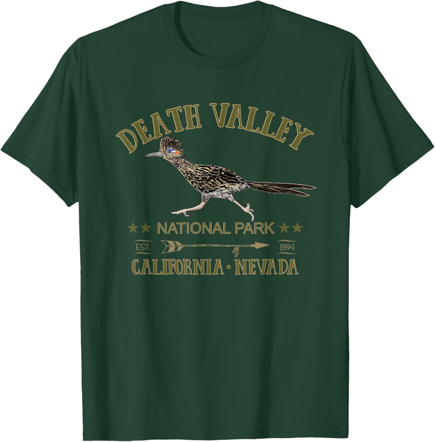 Death Valley National Park Roadrunner California Nevada T-Shirt - T-Shirt | Forest