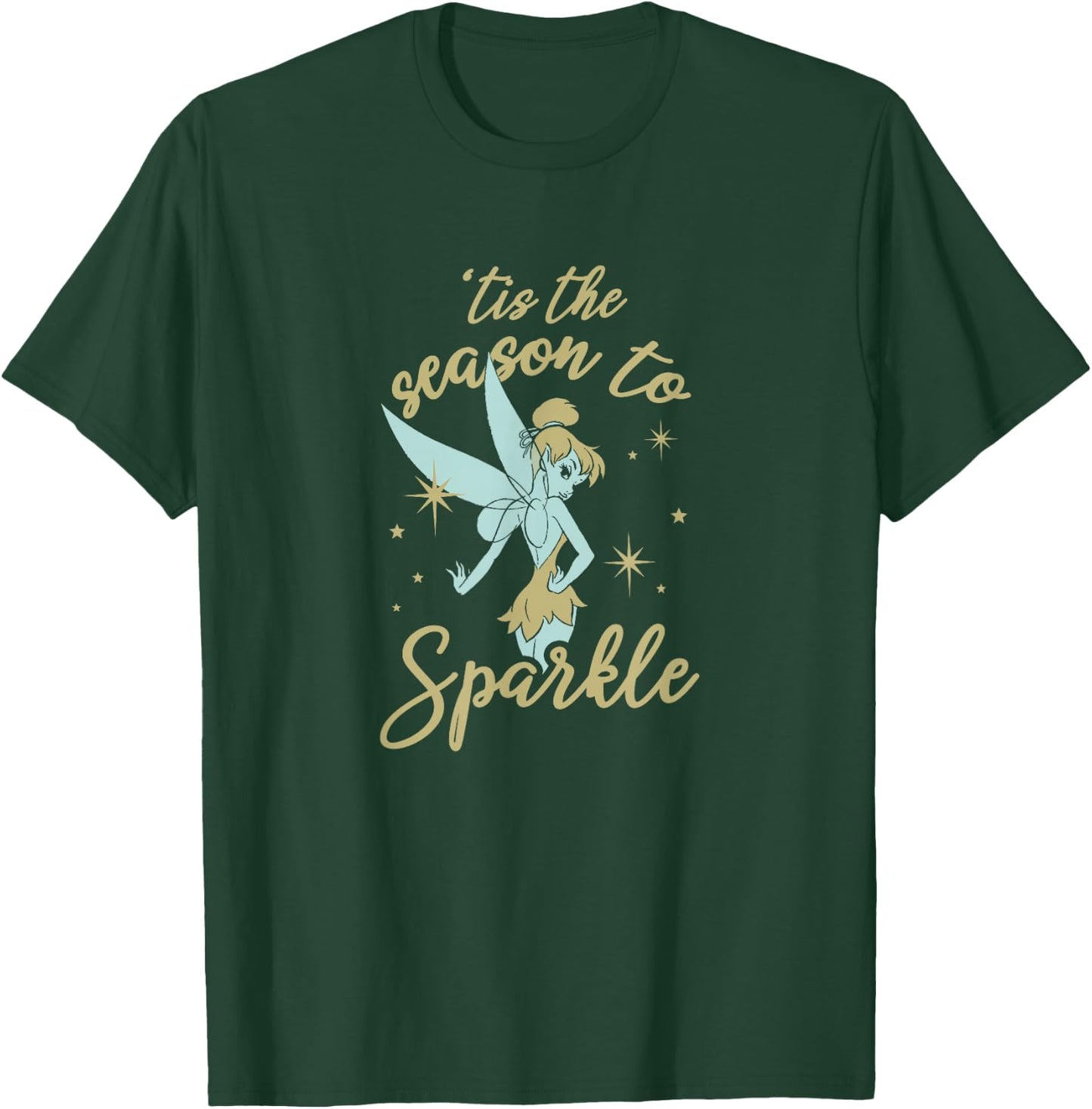 Disney Peter Pan Christmas Tinker Bell The Season To Sparkle T-Shirt - T-Shirt | Forest