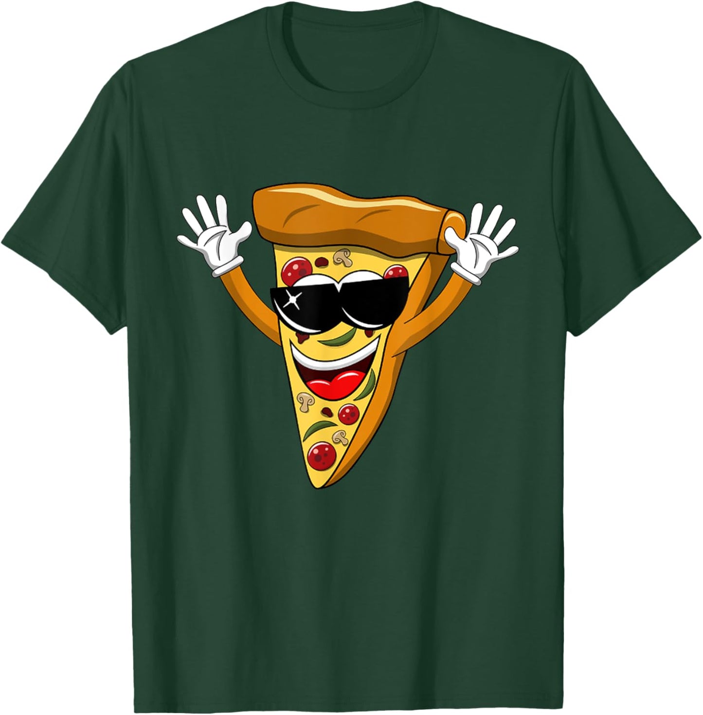 Funny Dancing Dab Pizza T-Shirt - T-Shirt | Forest